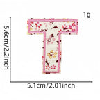 Floral Alphabet Embroidered Patches - CheerCove