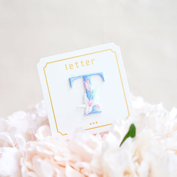 Cute Floral Alphabet Patches(Stick-On)