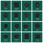 Black Icon Embroidered Patches ③ - Multiple Designs Available - CheerCove