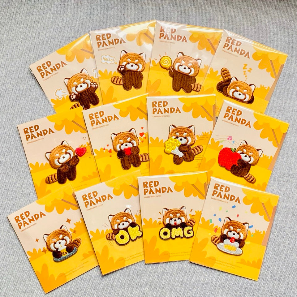 Cute Red Panda Patches(Stick-On)