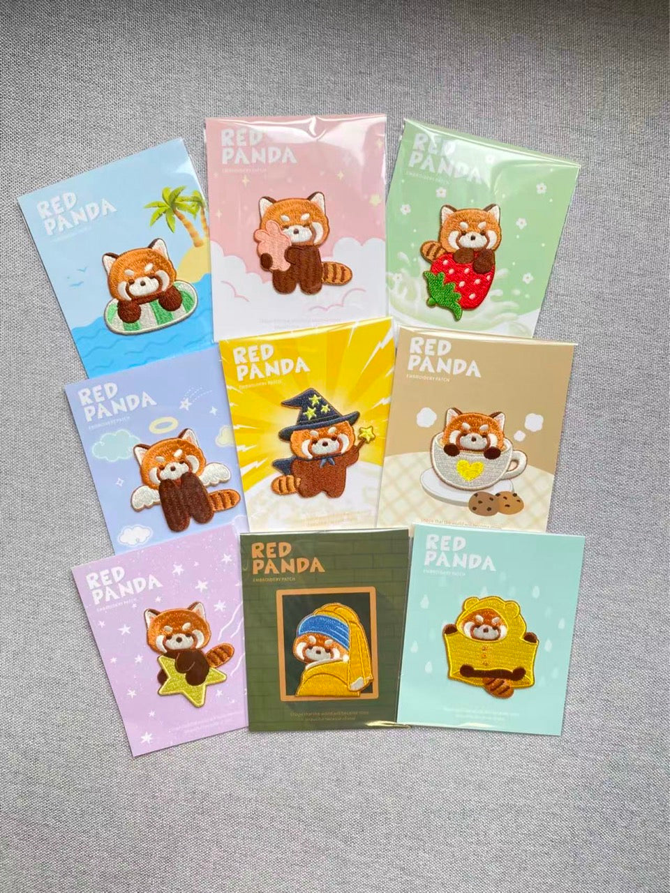 Funny Red Panda Patches(Stick-On)