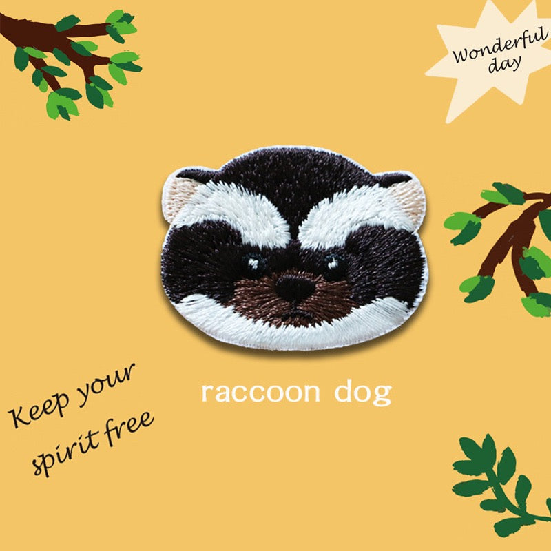 Otter, Panda, Sloth, Raccoon, Beaver, and Raccoon dog Patches(Stick-On) - CheerCove
