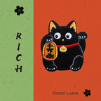 Lucky Beckoning Cat Patches(Stick-On)