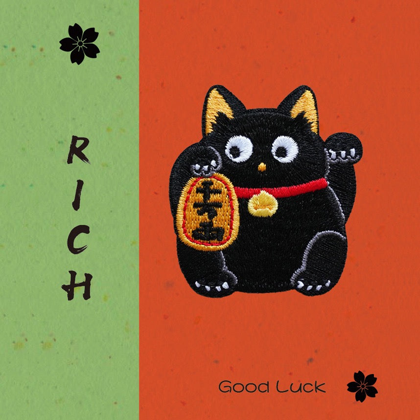 Lucky Beckoning Cat Patches(Stick-On)