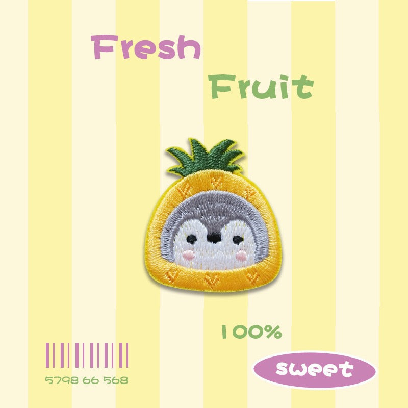 Fresh penguin Fruit Patches(Stick-On) - CheerCove