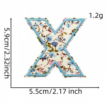 Floral Alphabet Embroidered Patches - CheerCove