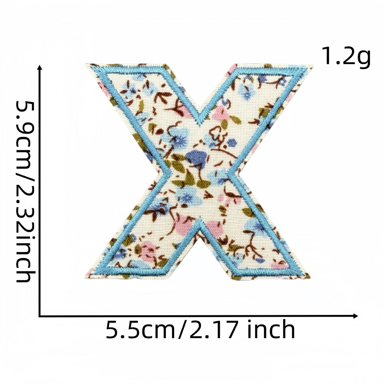 Floral Alphabet Embroidered Patches - CheerCove