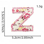 Floral Alphabet Embroidered Patches - CheerCove