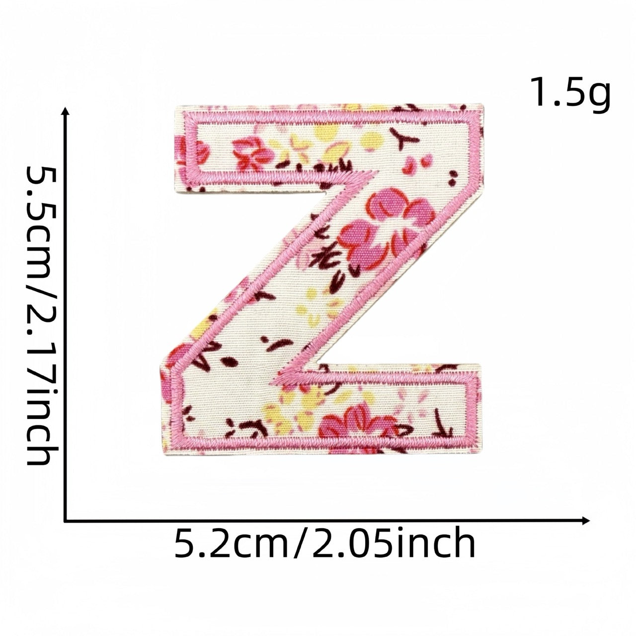 Floral Alphabet Embroidered Patches - CheerCove
