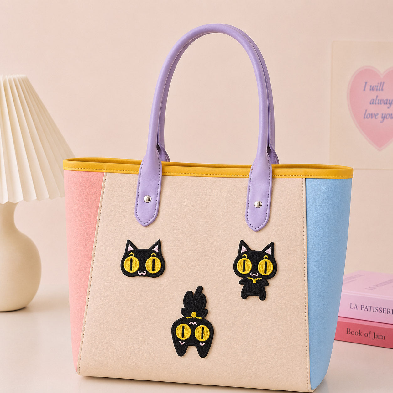 Large-Eyed Black Cat Patches(Stick-On)