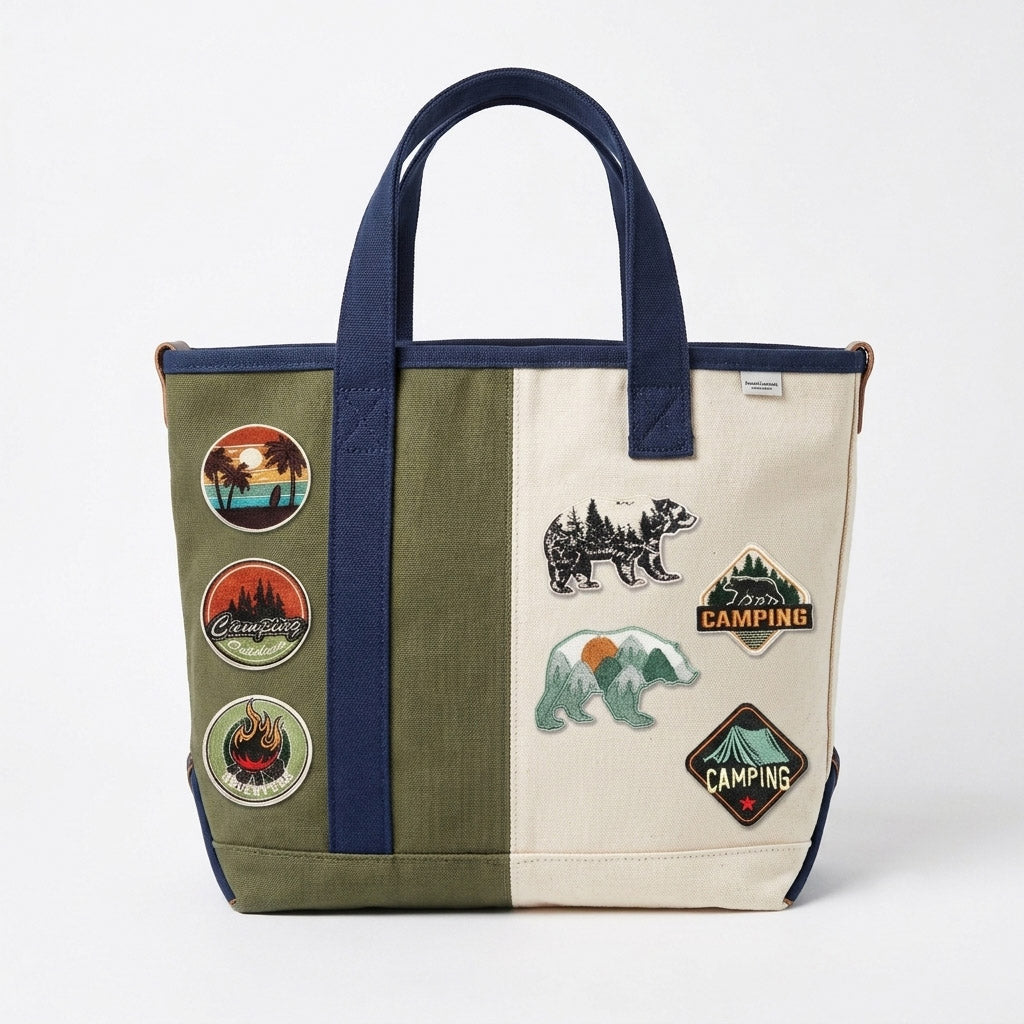 Outdoor Adventure Bears Patches (Iron-On)
