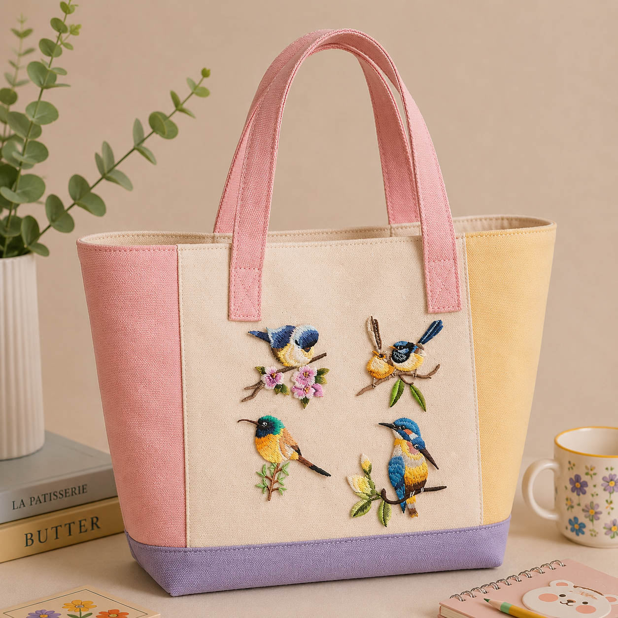 Vibrant Bird Patches (Iron-On)