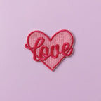 coquette assorted heart embroidered stick-on patches in thirteen designs