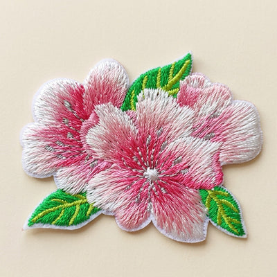 Pink Cherry Blossom Patches (Stick-On)