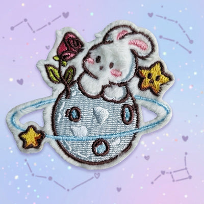 Cute Space Bunny Patches (Stick-On)