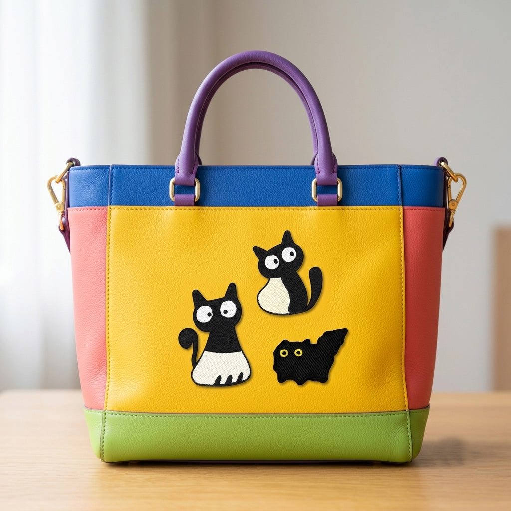 Monochrome Cats Patches (Stick-On)