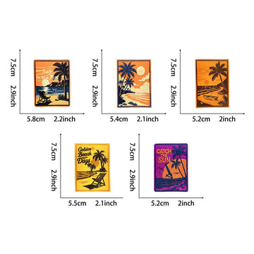 Sunset Beach Patches (Iron-On) - CheerCove