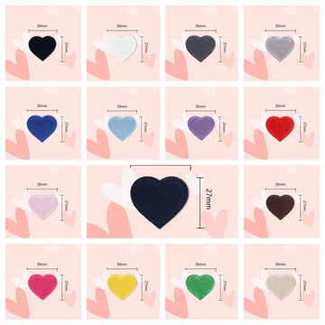 Heart Embroidered Patches - Multiple Designs Available - CheerCove