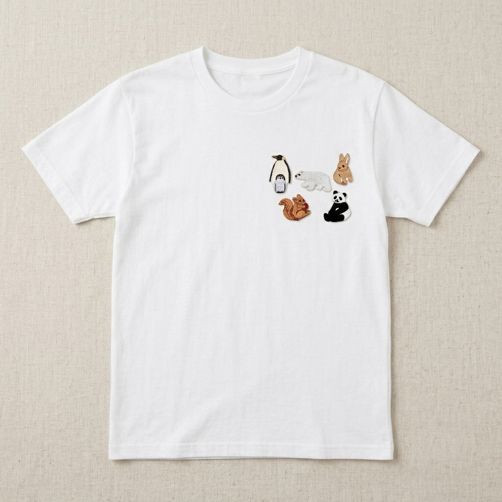 Animal Tree ② Patches (Iron-On)
