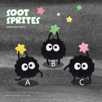 Soot Sprites Embroidered Patches - Multiple Designs Available - CheerCove