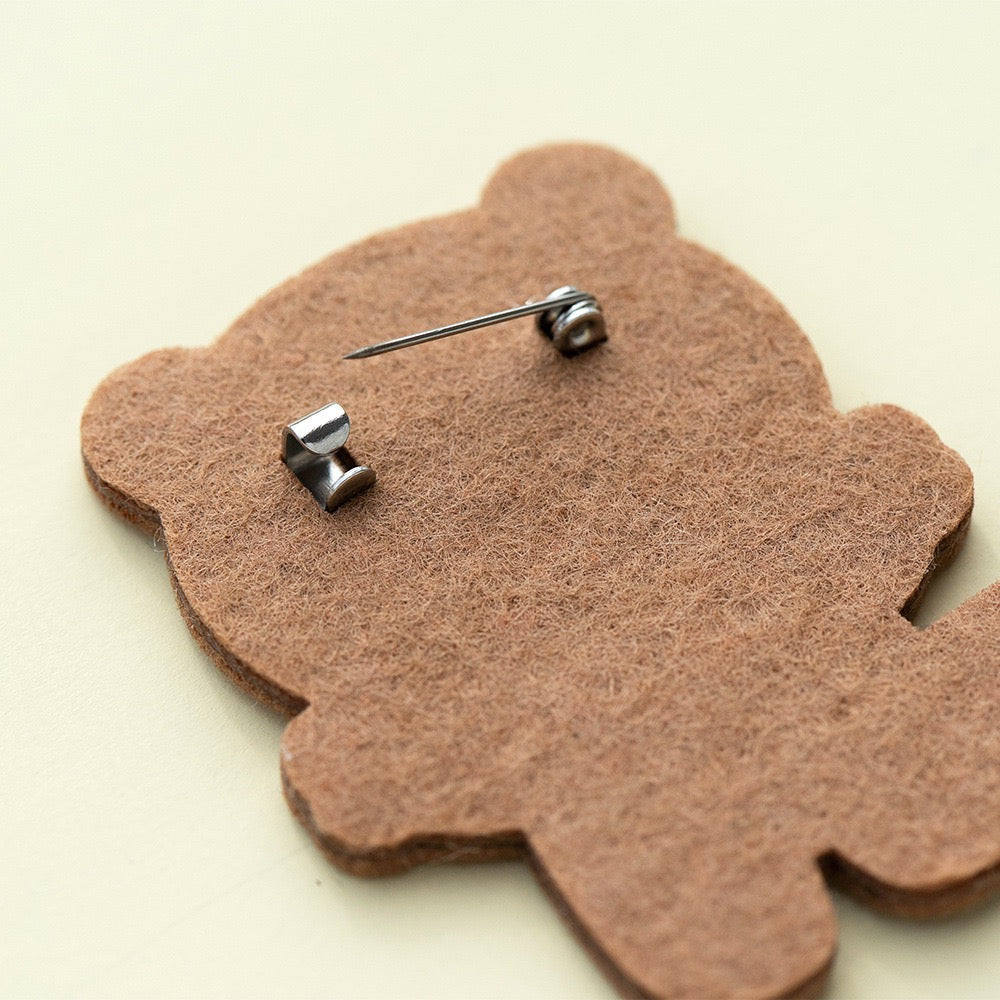 Embroidered Pins of a Full Body Cute Red Panda in a Hat