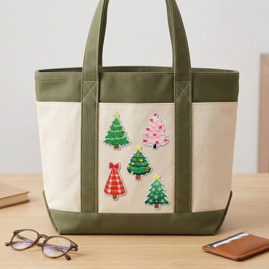 Christmas Tree Patches (Iron-On)