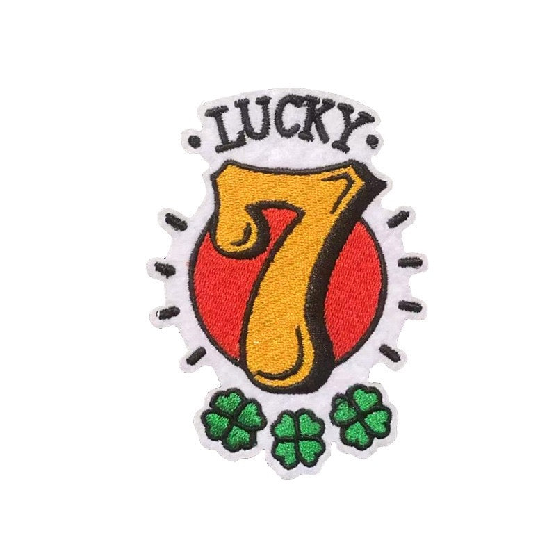 Lucky Numbers Patches (Iron-On)