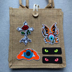 Glow-in-the-Dark Cat Eye Patches (Iron-On)