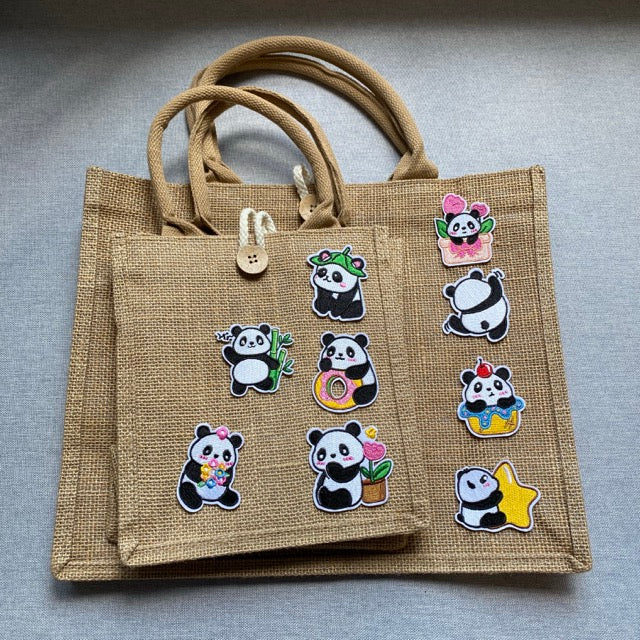 Panda ② Patches (Iron-On)