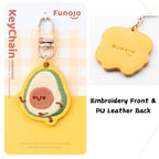 Breakfast Embroidery & PU Leather Charm